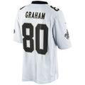 Custom #80 White NO Football Shirt Top