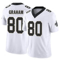 Custom #80 White NO Football Shirt Top