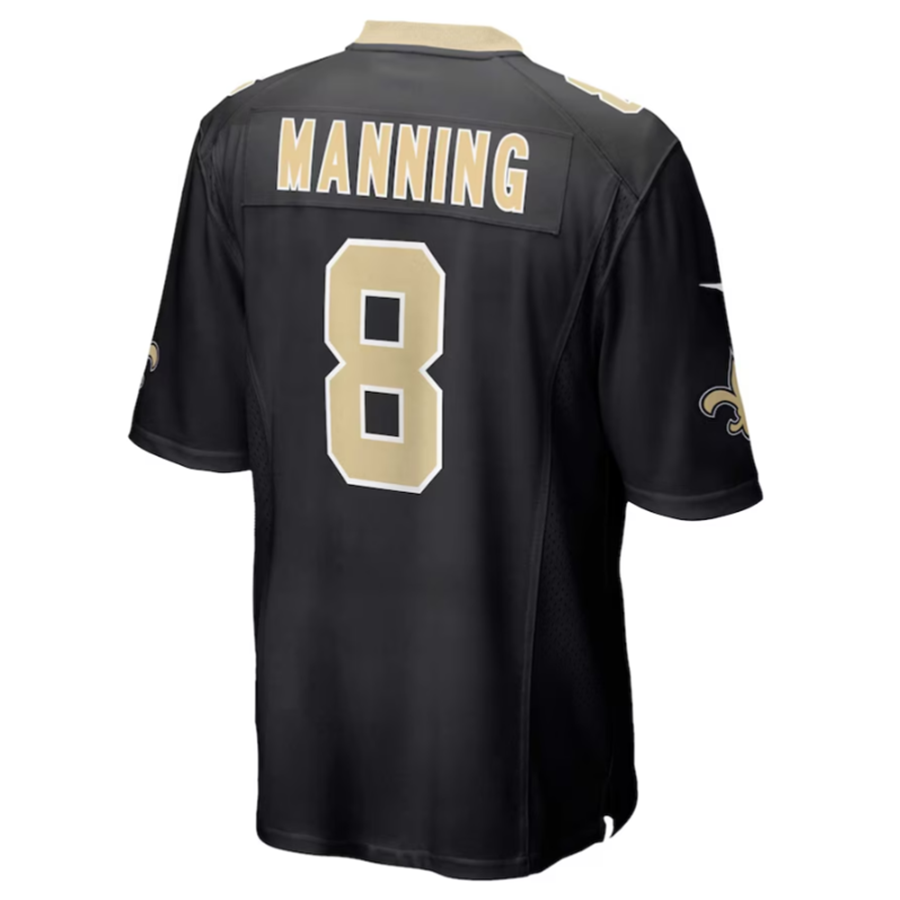Custom #8 Black NO Football Shirt Top