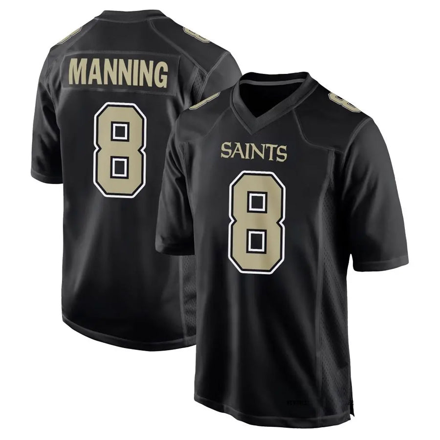 Custom #8 Carbon Black NO Football Shirt Top