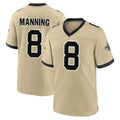 Custom #8 Gold NO Football Shirt Top