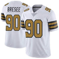Custom #90 White NO Football Shirt Top
