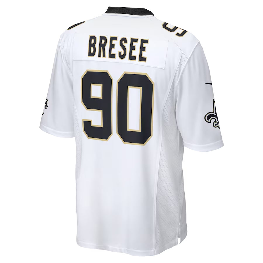 Custom #90 White NO Football Shirt Top