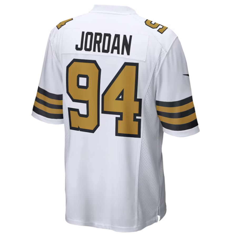 Custom #94 White NO Football Shirt Top