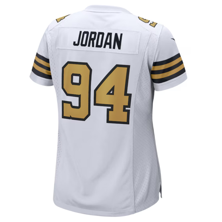 Custom #94 White NO Football Shirt Top