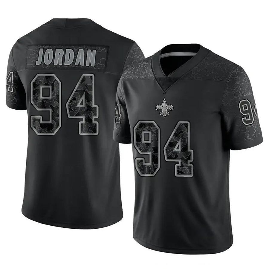 Custom #94 Black NO Football Shirt Top