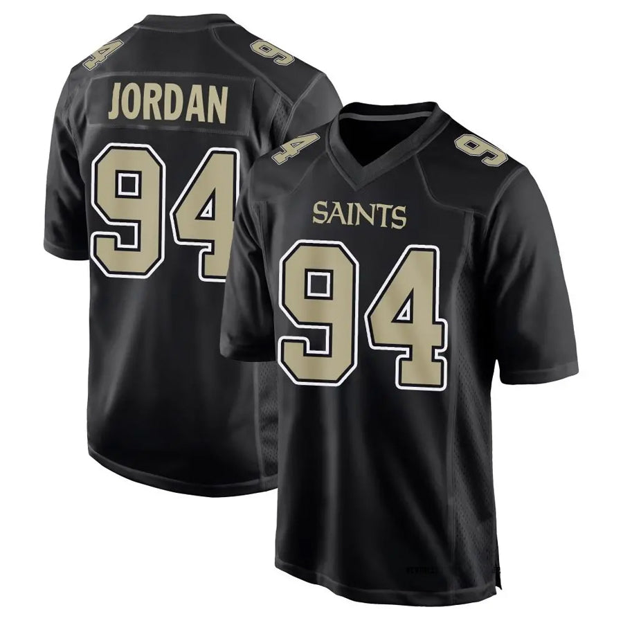 Custom #94 Carbon Black NO Football Shirt Top