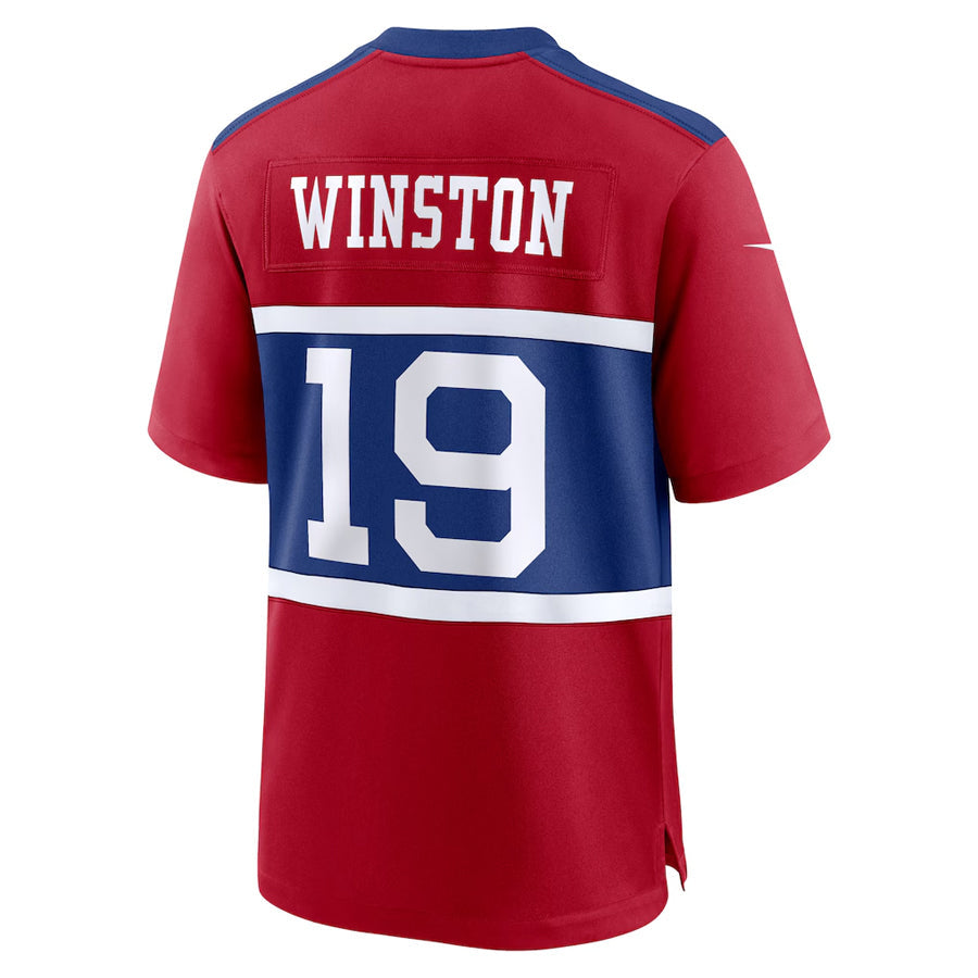 Custom #19 Red NYG Football Shirt Top