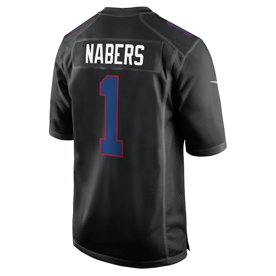 Custom #1 Carbon Black NYG Football Shirt Top