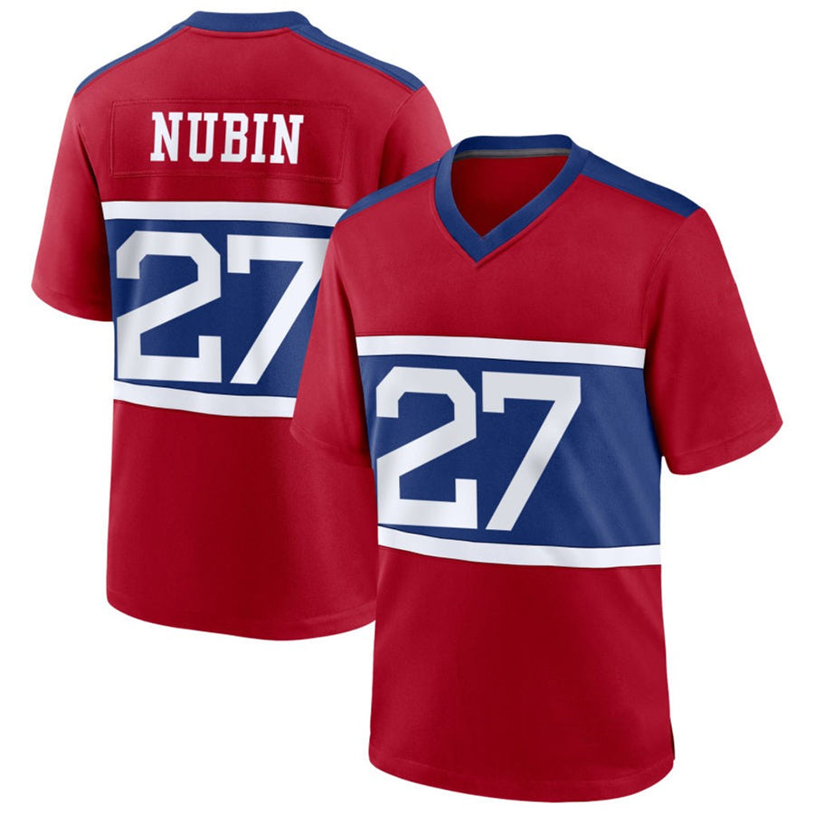 Custom #27 Red NYG Football Shirt Top