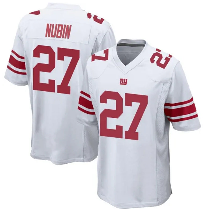 Custom #27 White NYG Football Shirt Top