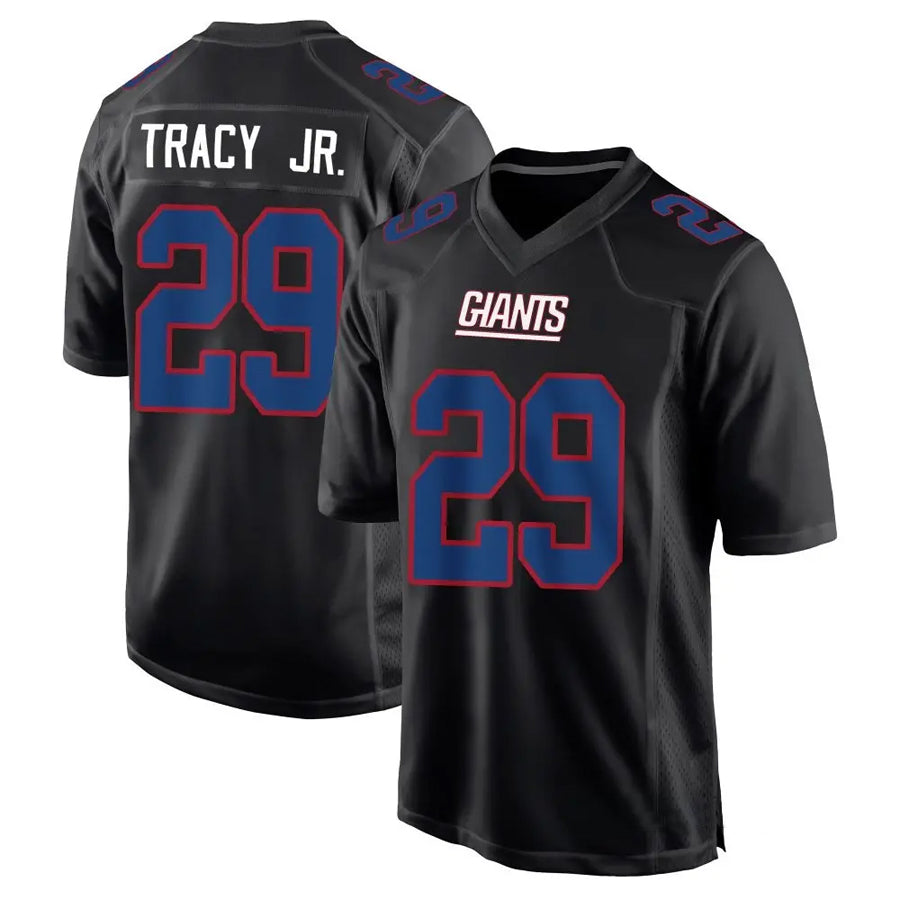Custom #29 Black NYG Football Shirt Top