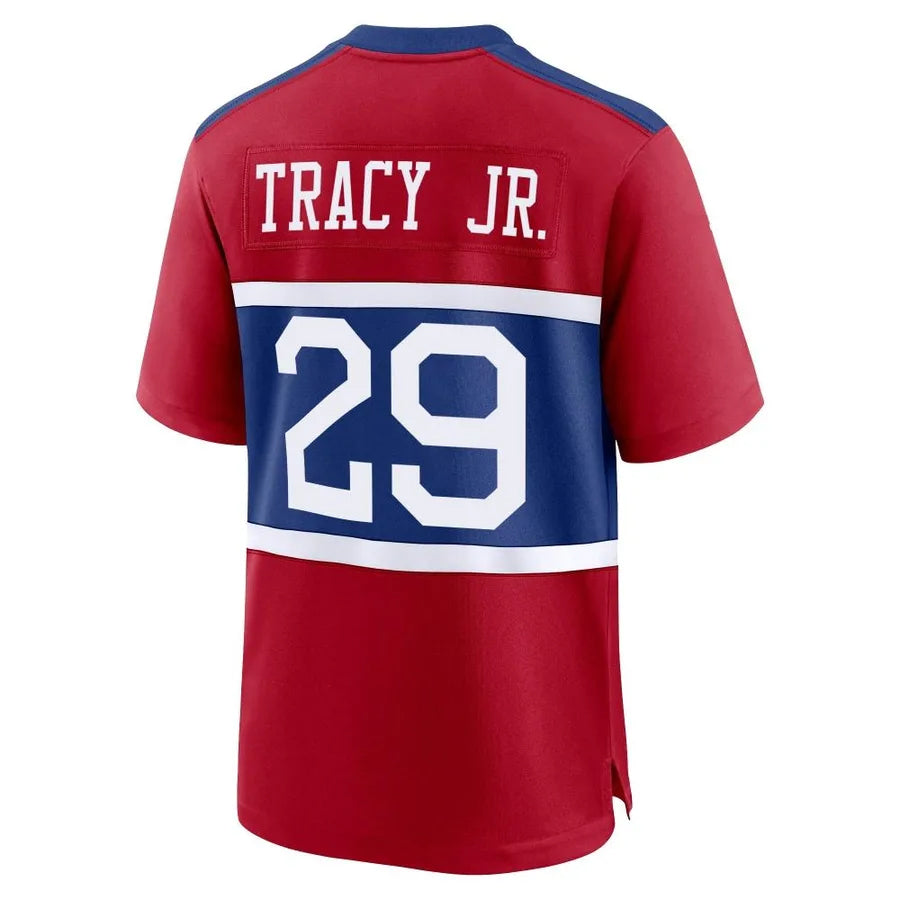 Custom #29 Red NYG Football Shirt Top