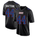 Custom #44 Black NYG Football Shirt Top