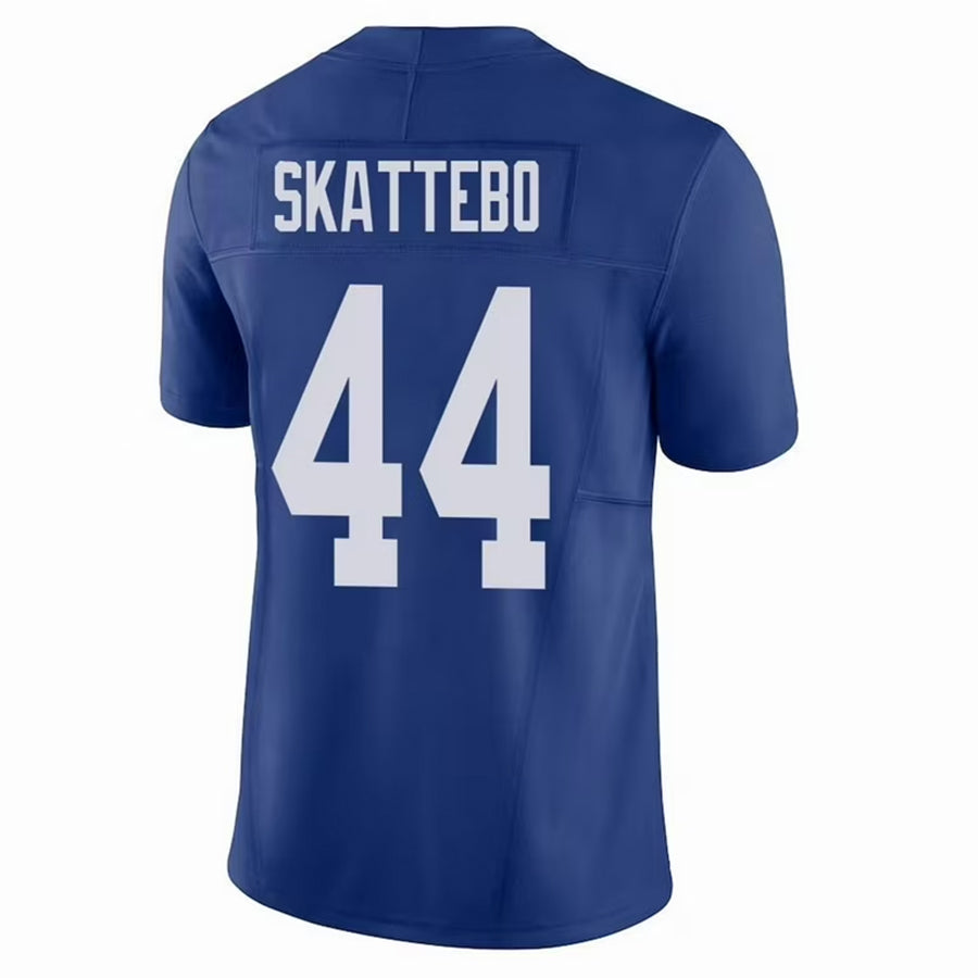 Custom #44 Blue NYG Football Shirt Top