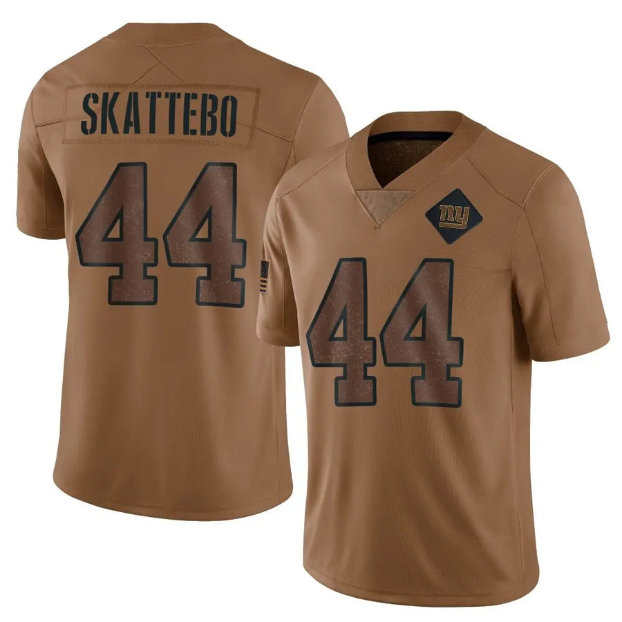 Custom #44 Brown NYG Football Shirt Top