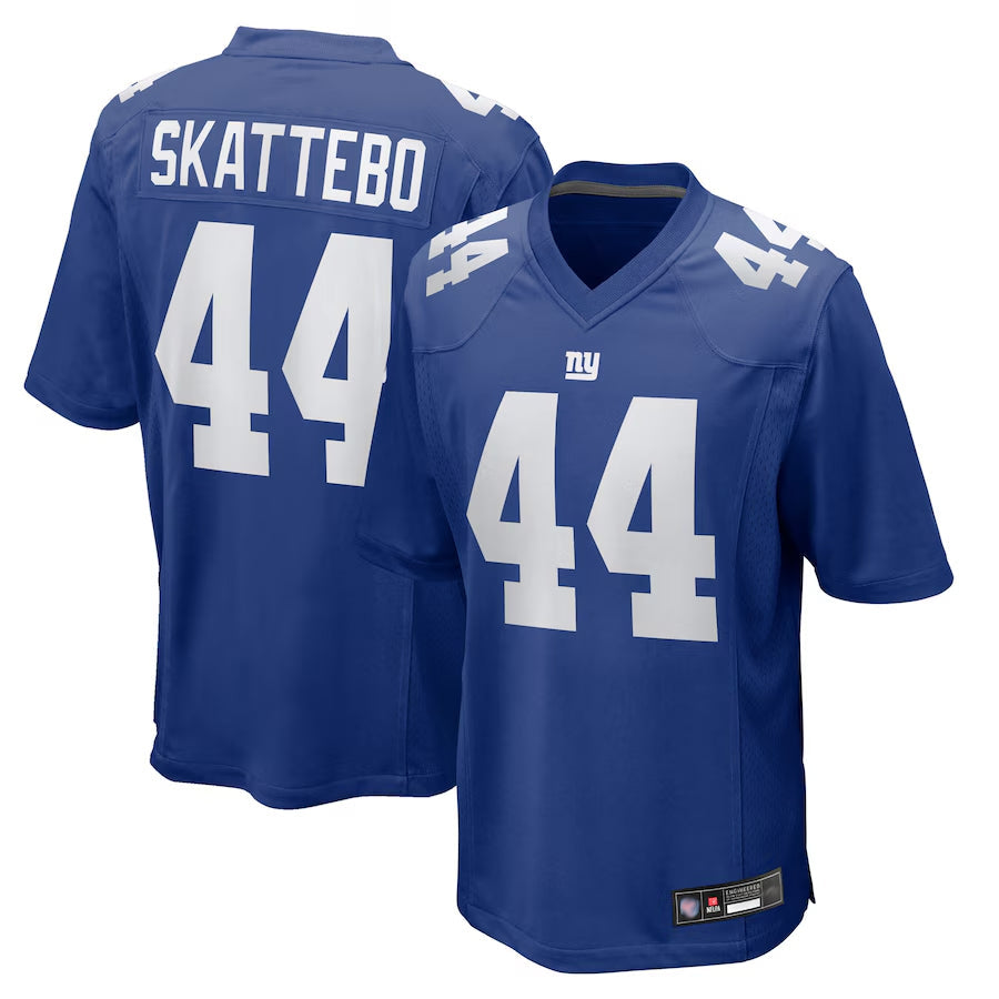 Custom #44 Royal NYG Football Shirt Top