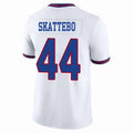 Custom #44 White NYG Football Shirt Top