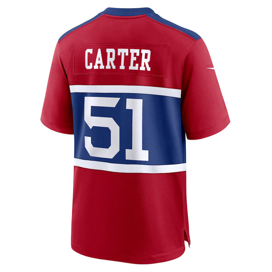 Custom #51 Red NYG Football Shirt Top