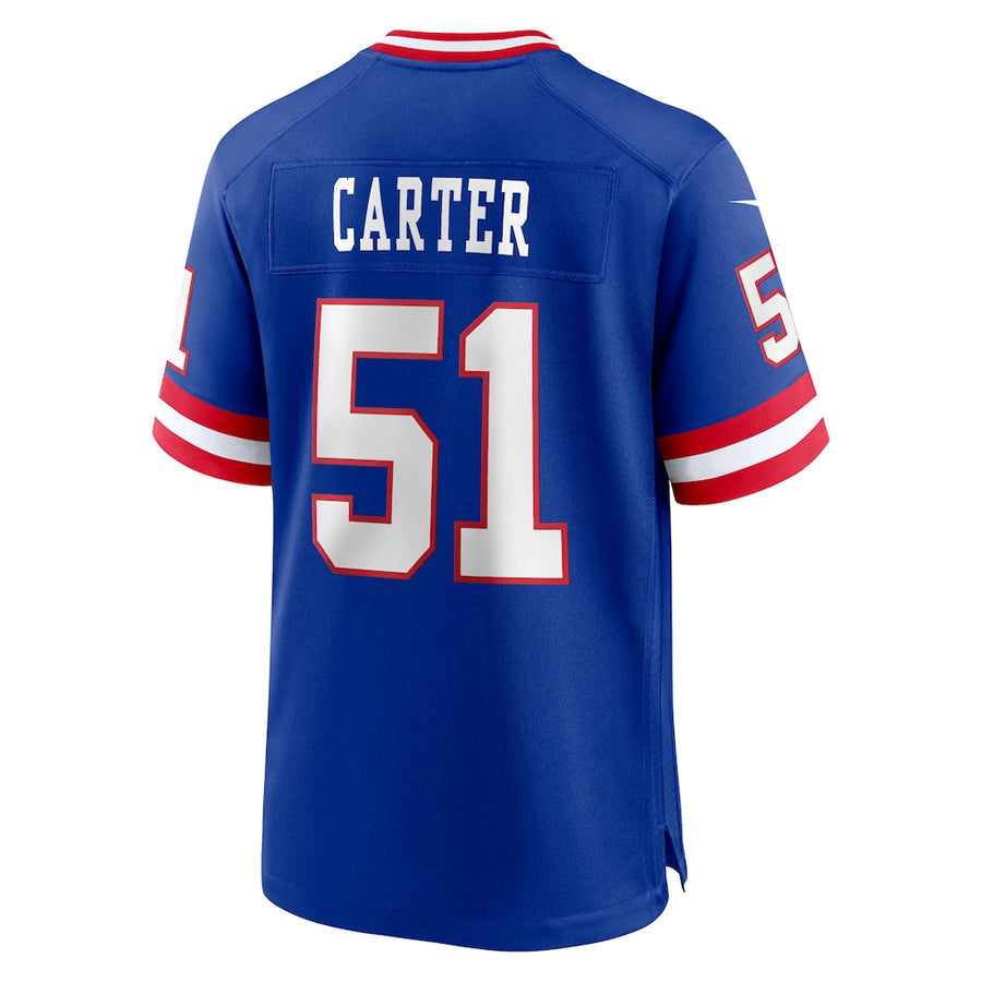 Custom #51 Royal NYG Football Shirt Top