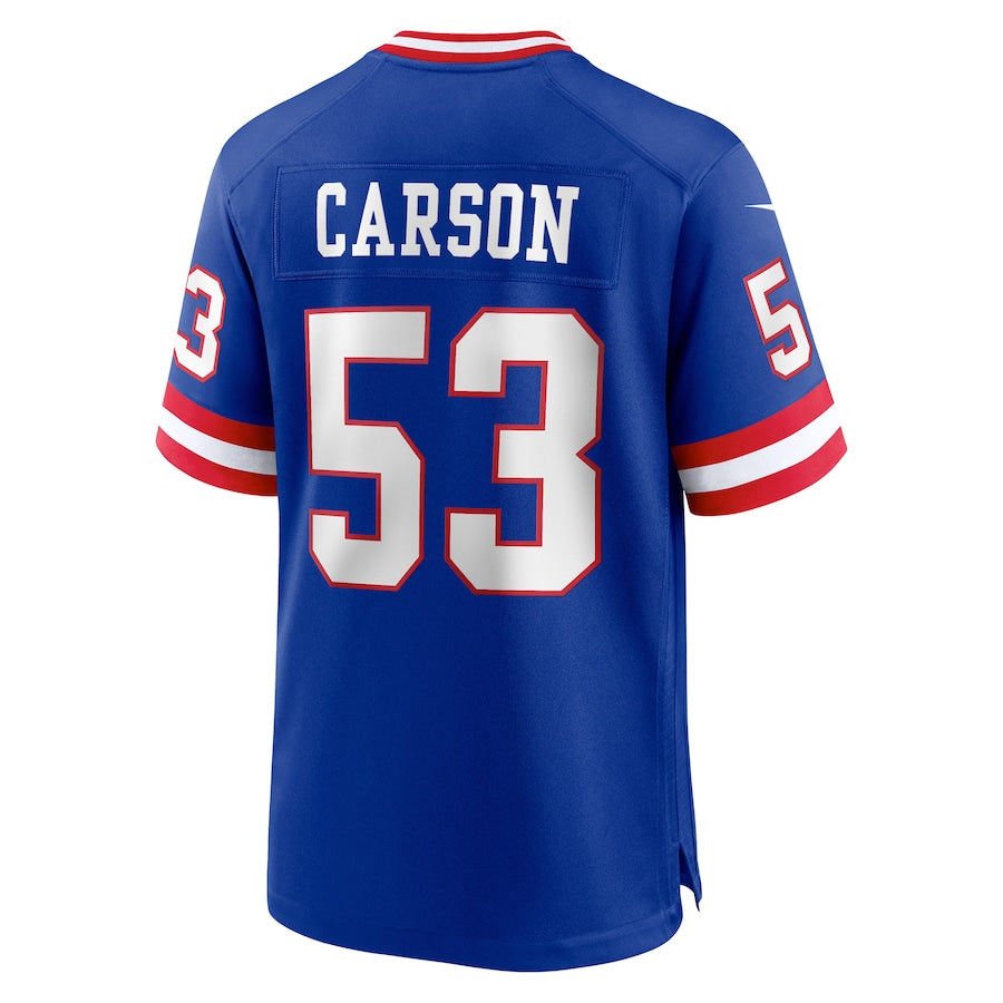 Custom #53 Royal NYG Football Shirt Top