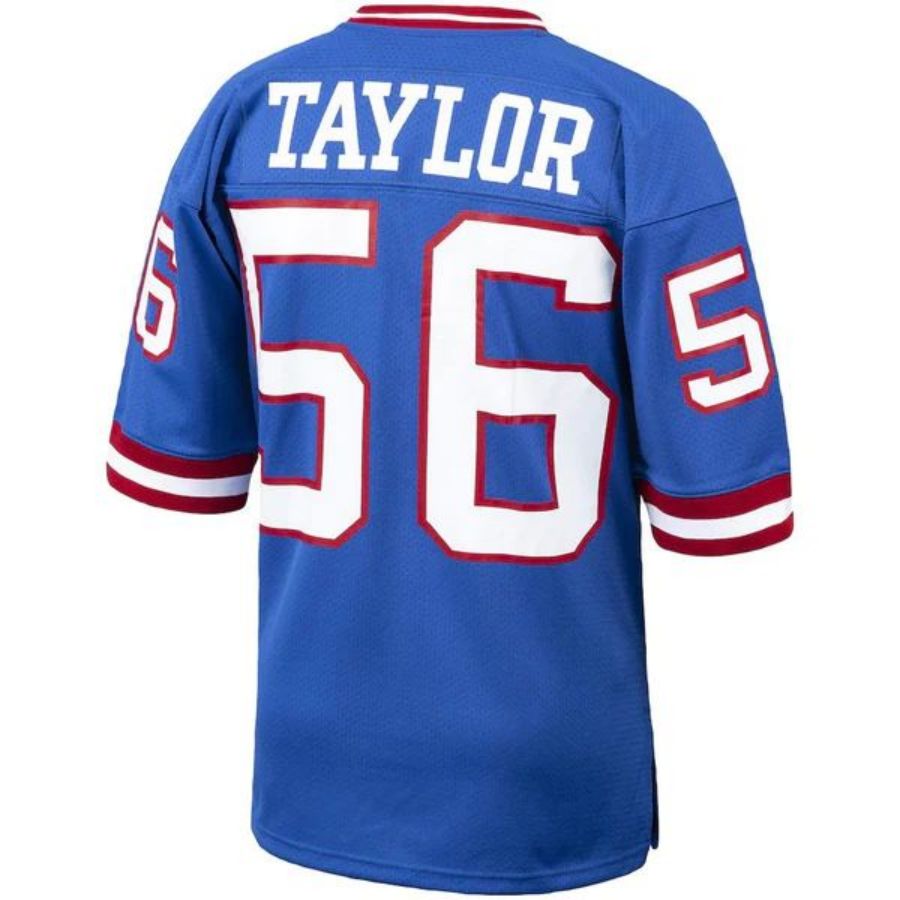 Custom #56 Royal 1986 Throwback NYG Football Shirt Top