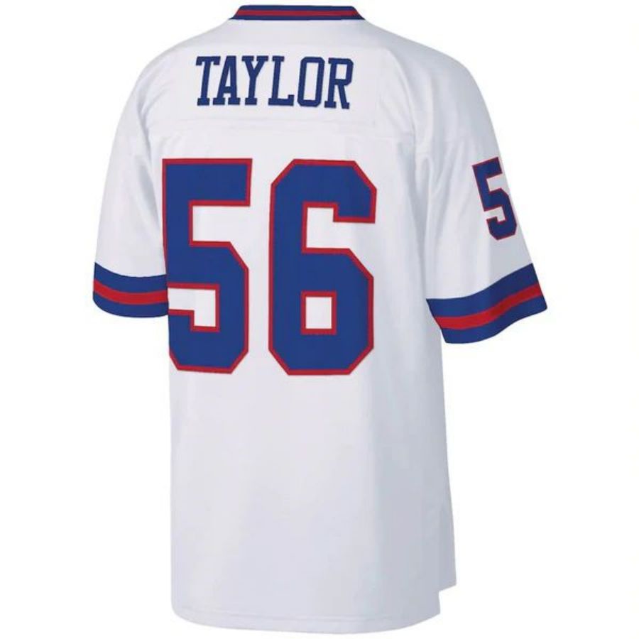 Custom #56 White NYG Football Shirt Top