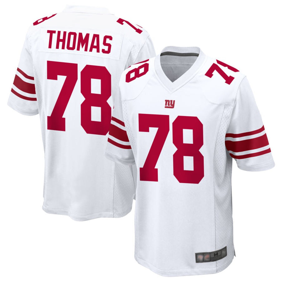 Custom #78 White NYG Football Shirt Top