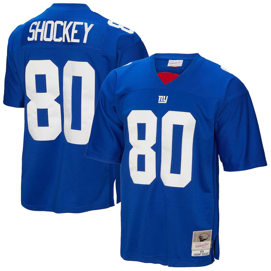 Custom #80 Royal NYG Football Shirt Top