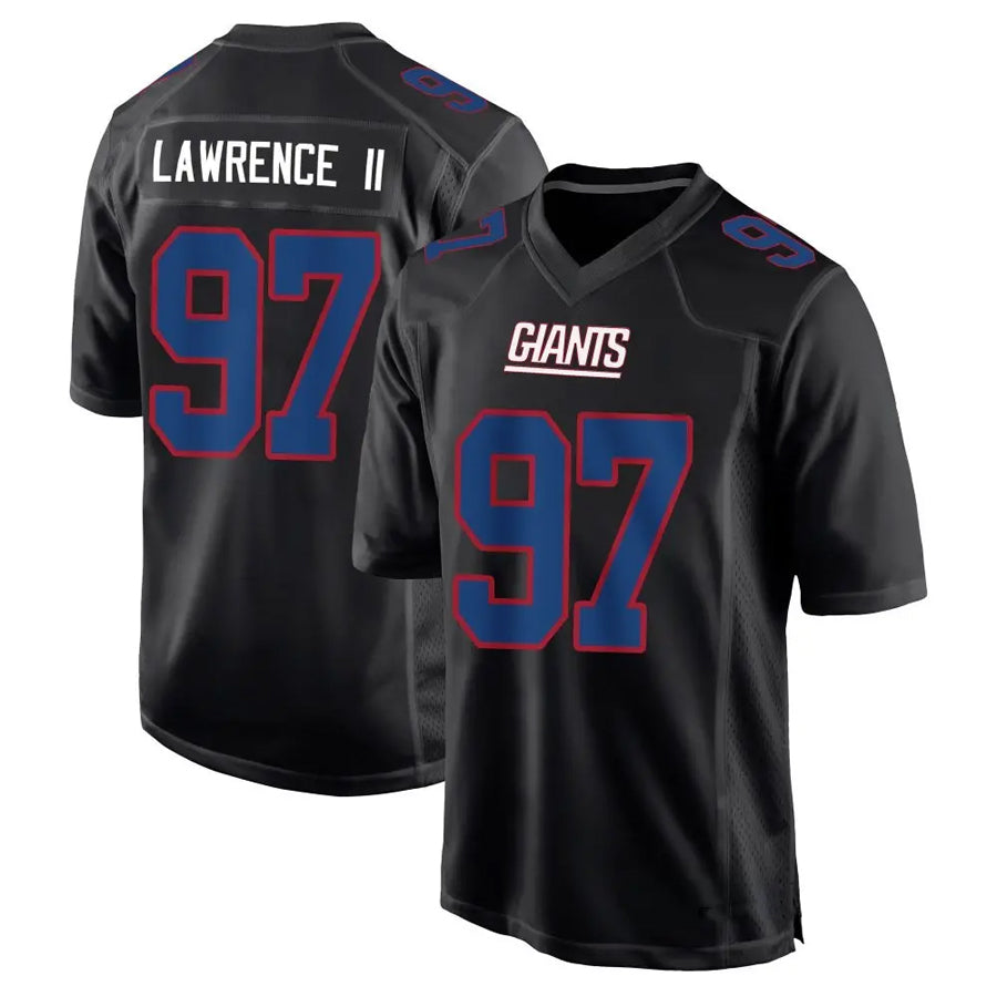 Custom #97 Black NYG Football Shirt Top