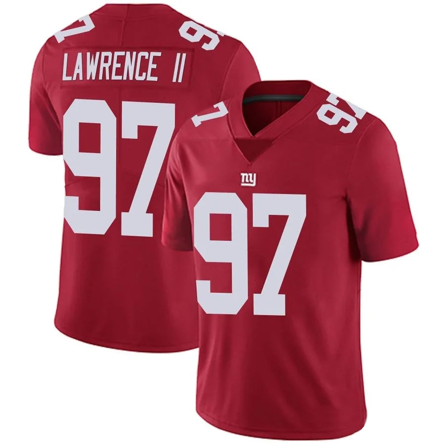 Custom #97 Red NYG Football Shirt Top