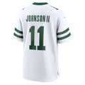 Custom #11 White NYJ Football Shirt Top
