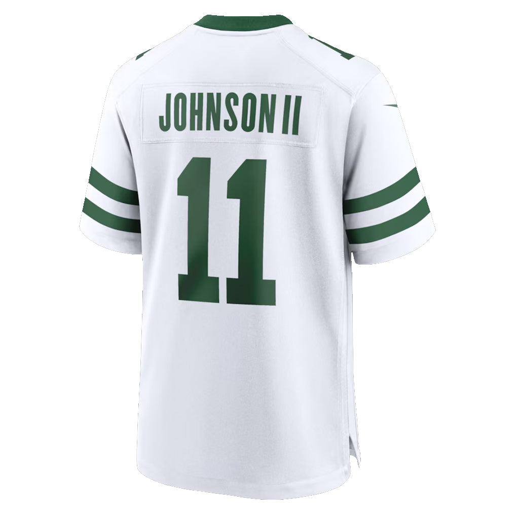 Custom #11 White NYJ Football Shirt Top