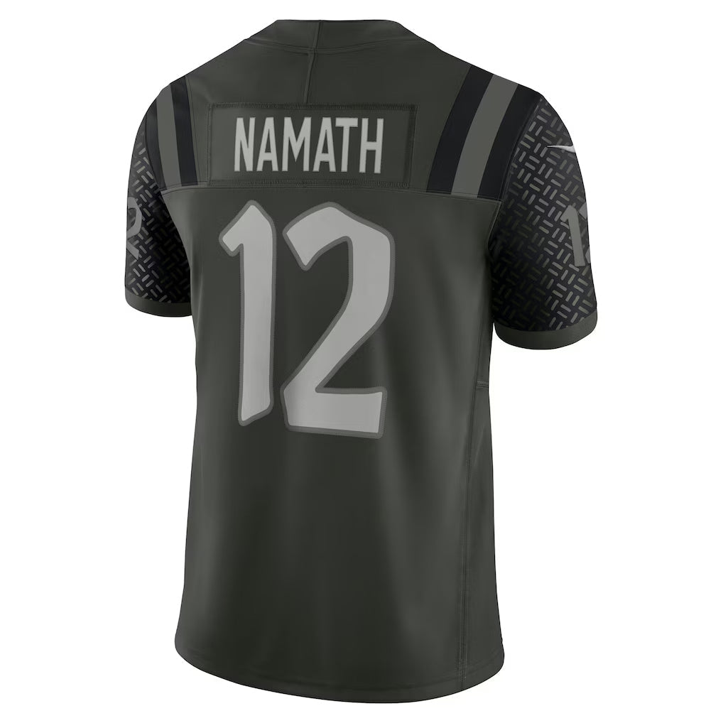 Custom #12 Green NYJ Football Shirt Top