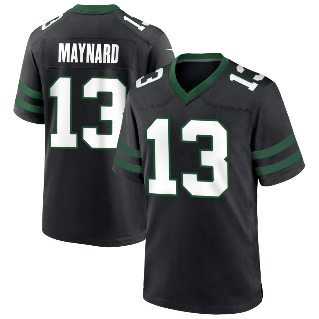 Custom #13 Black NYJ Football Shirt Top