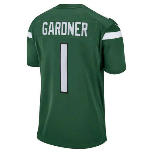 Custom #1 Green NYJ Football Shirt Top