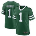 Custom #1 Green NYJ Football Shirt Top