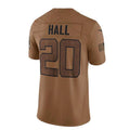Custom #20 Brown NYJ Football Shirt Top