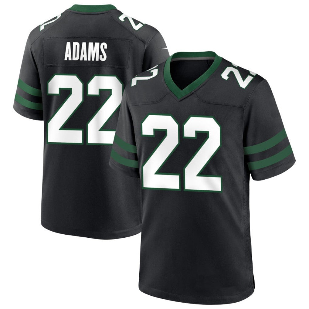 Custom #22 Black NYJ Football Shirt Top