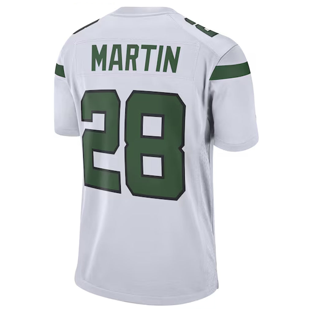 Custom #28 White NYJ Football Shirt Top