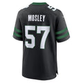 Custom #57 Black NYJ Football Shirt Top