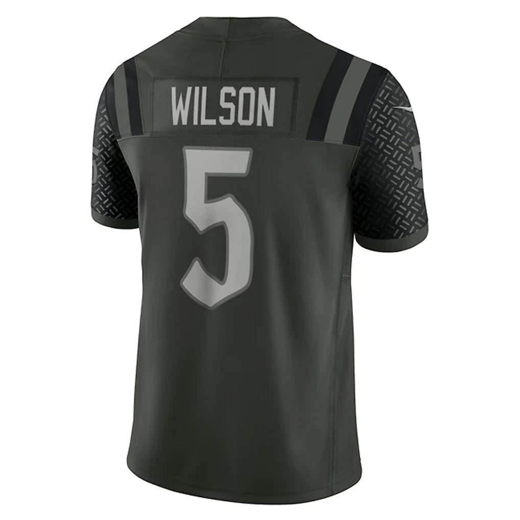 Custom #5 Green NYJ Football Shirt Top