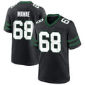 Custom #68 Black NYJ Football Shirt Top
