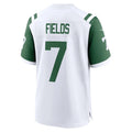 Custom #7 White NYJ Football Shirt Top