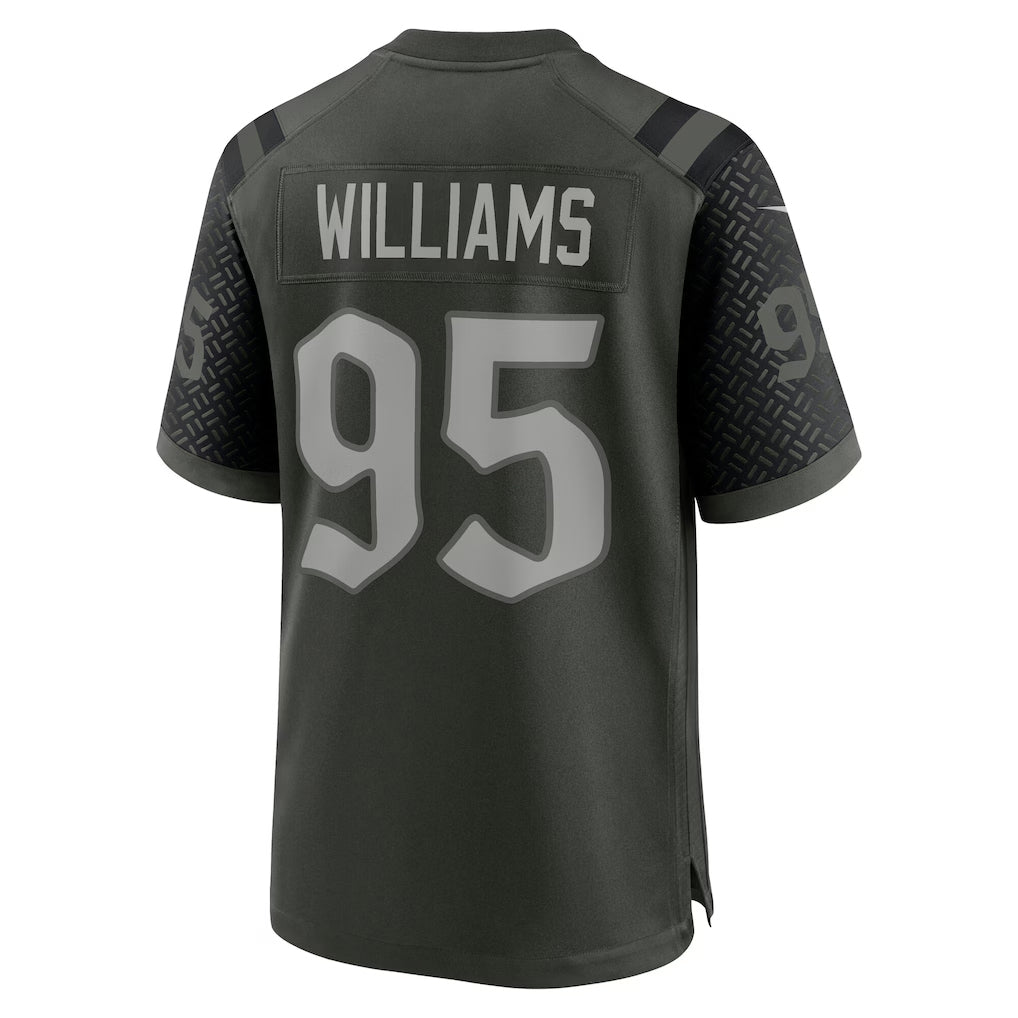 Custom #95 Green NYJ Football Shirt Top