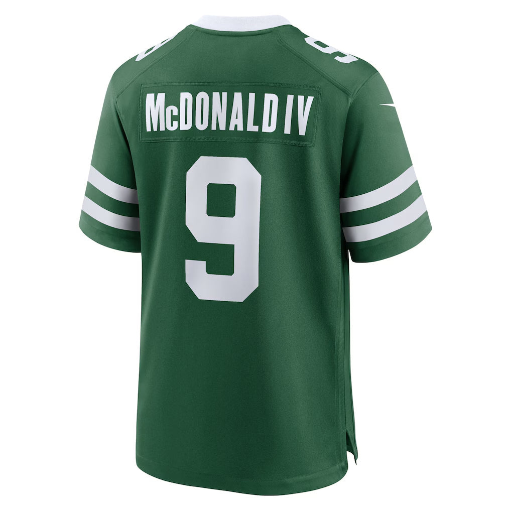 Custom #9 Green NYJ Football Shirt Top