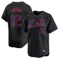 Custom #12 Black NYM Baseball Shirt Top