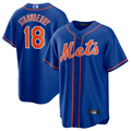 Custom #18 Royal NYM Baseball Shirt Top