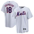 Custom #18 White NYM Baseball Shirt Top