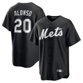Custom #20 Black NYM Baseball Shirt Top